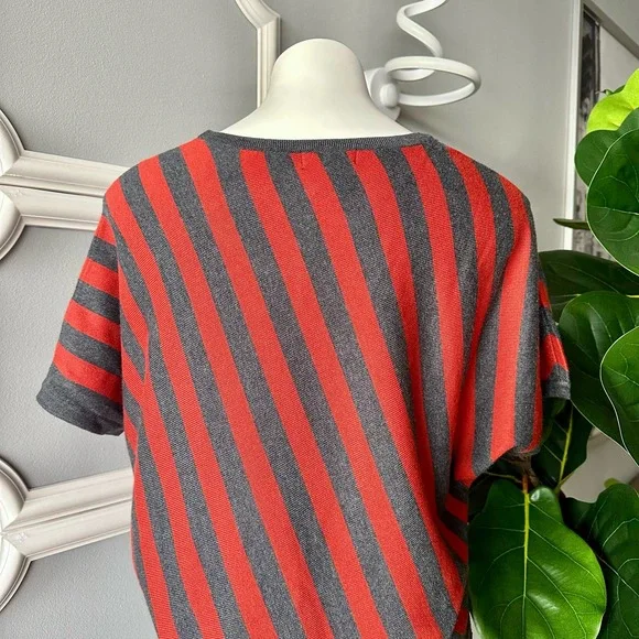 Elio Wool and Cashmere Striped Sweater Dress Size Medium - Picture 6 of 9